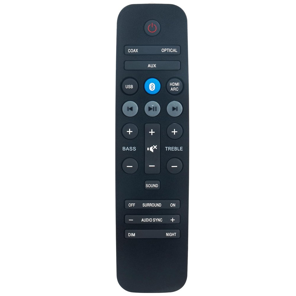 996580000536 Replace Remote Control Compatible with Philips Sound Bar HTL2163B HTL3140B HTL2161B HTL2163B/F7 HTL3140B/F7 HTL2161B/F7 HTL3140B/12 996580002887