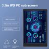 BONKZEBU 3.5in Computer Temp Monitor, English Version Full View Computer Temp Monitor, PC Case Secondary Screen, for AIDA64 PC CPU (Black) view 3