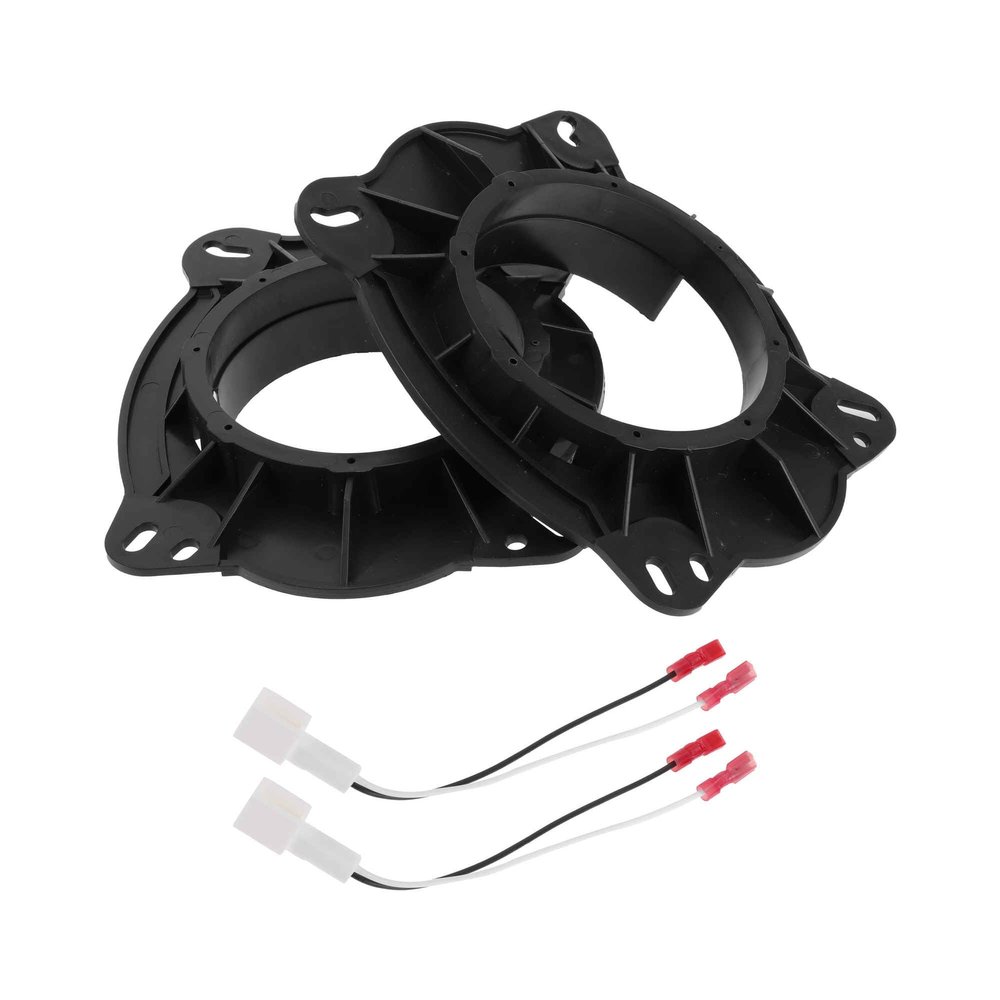 HEROFFIX 2 Set Audio Coaxial Speaker Speaker Spacer Ring Tweeter Speaker Spacer Adaptor for Toyota Tacoma 2005-2019 Front Speaker Subwoofer Mounting Spacer Bracket Ring Black ABS