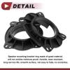 HEROFFIX 2 Set Audio Coaxial Speaker Speaker Spacer Ring Tweeter Speaker Spacer Adaptor for Toyota Tacoma 2005-2019 Front Speaker Subwoofer Mounting Spacer Bracket Ring Black ABS view 4