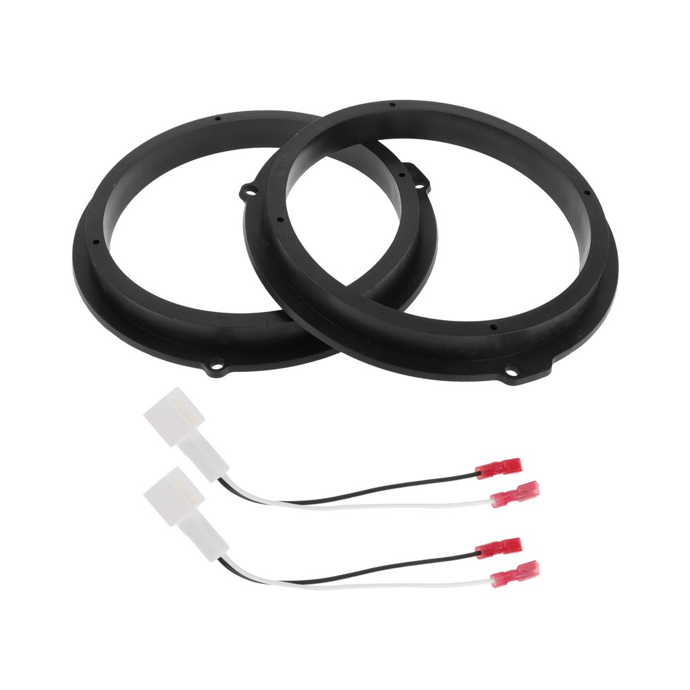 HEROFFIX 2 Set Audio Coaxial Speaker Speaker Spacer Ring Tweeter Speaker Spacer Adaptor for Ford Bronco Sport 2021 Front Rear Speaker Subwoofer Mounting Spacer Bracket Ring Black ABS