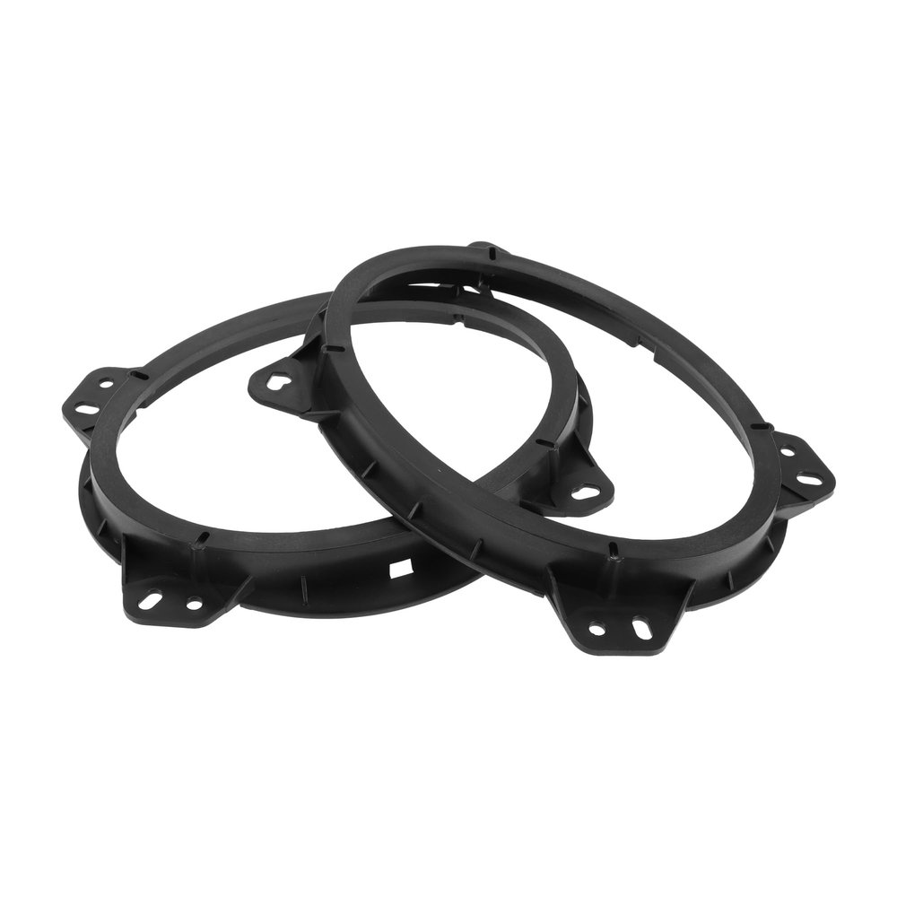 HEROFFIX 2 Pcs Audio Coaxial Speaker Speaker Spacer Ring Tweeter Speaker Spacer Adaptor for Toyota Tacoma 2005-2015 Front Speaker Subwoofer Mounting Spacer Bracket Ring Black ABS