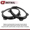 HEROFFIX 2 Pcs Audio Coaxial Speaker Speaker Spacer Ring Tweeter Speaker Spacer Adaptor for Toyota Tacoma 2005-2015 Front Speaker Subwoofer Mounting Spacer Bracket Ring Black ABS view 4
