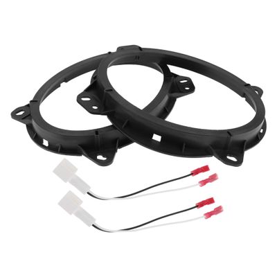 HEROFFIX 2 Set Audio Coaxial Speaker Speaker Spacer Ring Tweeter Speaker Spacer Adaptor for Toyota 4 Runner 2003-2009 Front Speaker Subwoofer Mounting Spacer Bracket Ring Black ABS