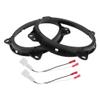 HEROFFIX 2 Set Audio Coaxial Speaker Speaker Spacer Ring Tweeter Speaker Spacer Adaptor for Toyota 4 Runner 2003-2009 Front Speaker Subwoofer Mounting Spacer Bracket Ring Black ABS view 1