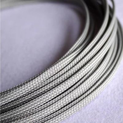 10 Meters Cable Expandable Flat Sleeves Cable Flexible Triple mesh Braided encrypted Flat casing 3/4/6/8/10/12/16mm Braided Wire Snakeskin Sleeving Extension Connector(Gray,3mm bore)