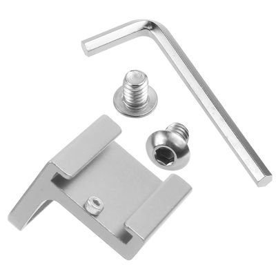 CHENZILIN Cold Shoe Mount Adapter 90 Degree Angle for Camera Rig Attach Side Cage Quick Release L Bracket Plate Handle 1/4"" Screws, As Pictures Shown