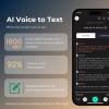 FoCase Note AI Voice Recorder, Transcribe & Summarize, Translation, APP Control with Chat GPT, Magnetic, 64GB Memory, Support 112 Languages, Audio Recorder for Phone Calls, Lectures, Meetings view 3