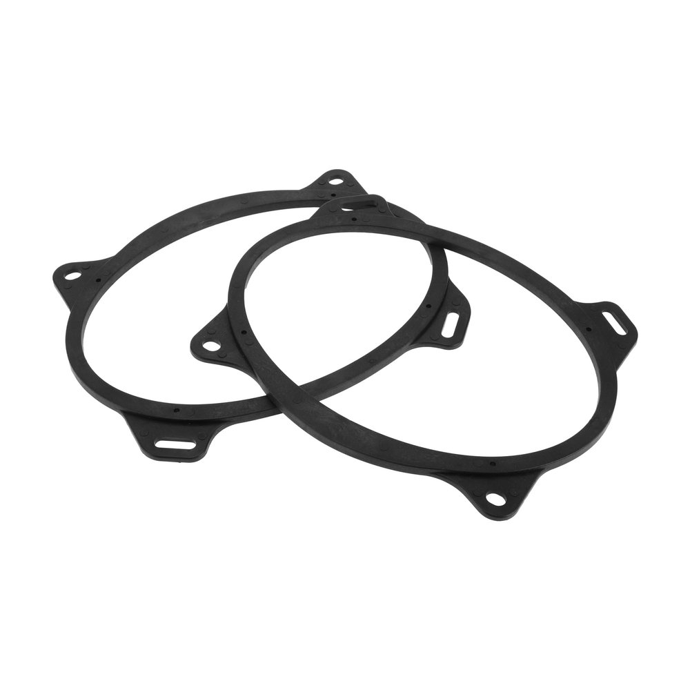 HEROFFIX 2 Pcs Audio Coaxial Speaker Speaker Spacer Ring Tweeter Speaker Spacer Adaptor for Toyota Camry 2002-2011 Rear Speaker Subwoofer Mounting Spacer Bracket Ring Black ABS