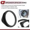 HEROFFIX 2 Set Audio Coaxial Speaker Speaker Spacer Ring Tweeter Speaker Spacer Adaptor for Chevrolet Colorado 2015-2020 Rear Speaker Subwoofer Mounting Spacer Bracket Ring Black ABS view 3