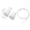 FOCMKEAS Recessed Wired Security Window Door Contact Sensor, Normally Open NO, Door Alarm Magnetic Reed Switch with 2 Wire, ABS White, RC-36 view 2