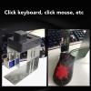 XHTLLO Adjustable Auto Keyboard Clicker, Physical Mouse Clicker with Rubberized Cover, Random Click Timer, Simulates Manual Clicking for Gaming and Computer Use view 4