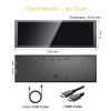 Ukrmon 7.9 Inch IPS Screen Computer Temperature Monitor Fan Speed Monitoring CPU GPU SSD Aida64 1280x400 Sub Monitor Secondary Screen for Linux Raspberry Pi Windows with Case White view 4