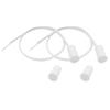 FOCMKEAS 2PCS Recessed Wired Security Window Door Contact Sensor, Normally Closed NC, Door Alarm Magnetic Reed Switch with 2 Wire, ABS White, RC-33 view 1