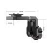 Video Transmission System Bracket with 1/4" Screw & Cold Shoe Mount Holder Suitable for RS2 RSC2 RS3 RS2pro Stabilizer view 3