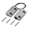 FOCMKEAS Magnetic Reed Switch Wired Surface Mount Normally Open NO Contact Sensor Alarm Magnetic Door Switch with 2 Wires, Zinc Alloy Sliver, MC-56 view 1