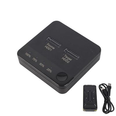 Tiiyee M.2 SSD Duplicator, Hard Drive Cloner Dual Bay and Dock Offline 1Gbps Reading Writing USB C to SATA Docking Station for B Key/B M Key Old SSD Data Transmission Size 2230 22242 2260 2280 22110