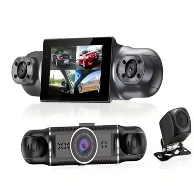 solobesafe 4 Lens Dash Cam with 4 Lens 1080P Full HD 3 inch Display Night Vision G Sensor- Car Black Box Car DVR
