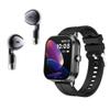 EFFEOKKI 2 in 1 Smartwatch with Earbuds Smart Watch for Men 2" NFC Make Call Ultra Sport Compatible with Android iOS (Black) view 1