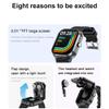 EFFEOKKI 2 in 1 Smartwatch with Earbuds Smart Watch for Men 2" NFC Make Call Ultra Sport Compatible with Android iOS (Black) view 2