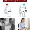 2 Tier Metal Monitor Stand Black Traditional view 2