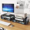 2 Tier Metal Monitor Stand Black Traditional view 3