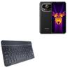 BoxWave Keyboard Compatible with Ulefone Armor 25T Pro - SlimKeys Bluetooth Keyboard, Portable Thin with Chiclet-Style Keys - Jet Black