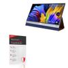 BoxWave Screen Protector Compatible with ASUS ZenScreen OLED MQ16AH - ClearTouch Anti-Glare ToughShield 9H (2-Pack), Anti-Glare 9H Tough Flexible Film Screen Protector view 2