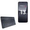 BoxWave Keyboard Compatible with Xiaomi Redmi 13 - SlimKeys Bluetooth Keyboard, Portable Thin with Chiclet-Style Keys - Jet Black view 1