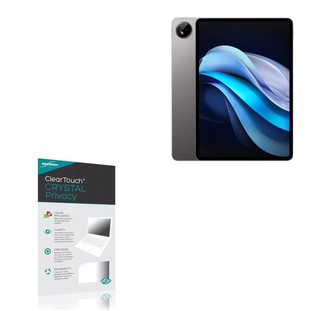 BoxWave Screen Protector Compatible with vivo Pad3 Pro - ClearTouch Crystal Privacy (2-Pack), Privacy Screen Protector Flexible Film Clear