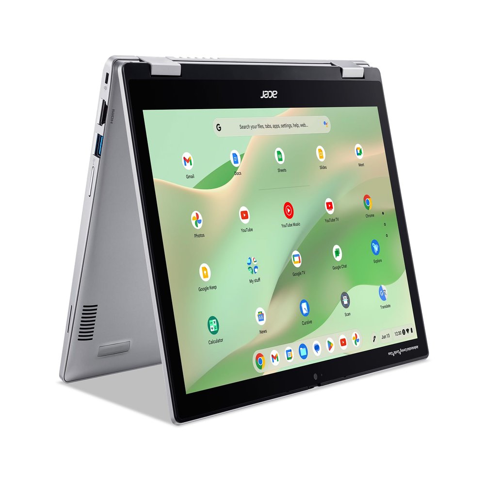 acer Chromebook Spin 312 CP312-1HN-34Z7 Convertible Laptop | Intel Core i3-N305 | 12.2" WUXGA IPS Corning Gorilla Glass Touch Display | 8GB LPDDR5 | 128GB eMMC | Wi-Fi 6E | Full HD Webcam | Chrome OS