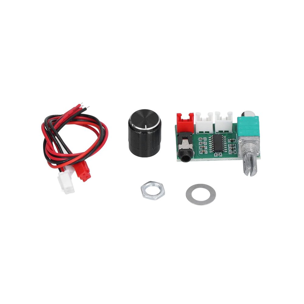 Channel Digital Power Amplifier Board 3.5mm AUX Audio Input Volume Adjustment 2 x 3w Output Plastic Material Lightweight and Portable for XH A157 Channel