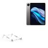 BoxWave Stand and Mount Compatible with vivo Pad3 Pro - Pocket Aluminum Stand 3-in-1, Portable Multi Angle Viewing Riser - Metallic Silver view 1