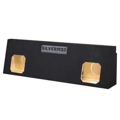 Chevy Silverado Crew Cab 2001-2006 Dual and Triple Sealed Sub Box Subwoofer Enclosure (Solo BARIC, 8")