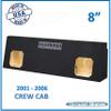 Chevy Silverado Crew Cab 2001-2006 Dual and Triple Sealed Sub Box Subwoofer Enclosure (Solo BARIC, 8") view 2