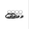 Belkin Apple AirTag Reflective Secure Holder w/Key Ring, Scratch-Resistant Case w/Raised Edges - Protective AirTag Keychain Accessory for Keys, Child Tracking Device, Pets - Black/White (4-Pack) view 1