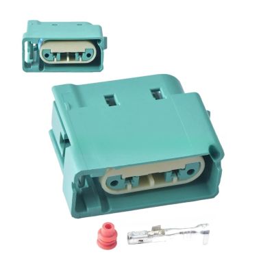 APLJDFD 1 Set Green 2 Pin Female Auto W/aterp/roof Connector Headlights Small Lights Turn Signals Taillights 3F1T-14A464-AA 13628677