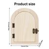 Fairy Door Outlet Covers, Wooden Fairy Outlet Covers with Door Artistic Fancy Romantic Fairy Door Outlet Cover Plate for Children Pet Proofing view 2