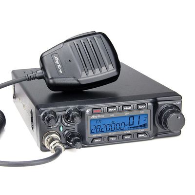 10 Meter Mobile Radio for Truckers,AT-6666PRO 80W High Power Ham Mobile Transceiver. AM 80W(PEP) / FM 50W / SSB 80W(PEP).RX and TX Noise Reduction, CTCSS/DCS with RX/TX Split Function.