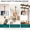 Ceiling TV Mount  Adjustable Hanging Ceiling TV Bracket Fits Most 43-86 inch LCD LED OLED 4K TVs,Pole Ceiling Mount Supports up to 132lbs, Max VESA 600x400mm,Black view 2