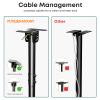 Ceiling TV Mount  Adjustable Hanging Ceiling TV Bracket Fits Most 43-86 inch LCD LED OLED 4K TVs,Pole Ceiling Mount Supports up to 132lbs, Max VESA 600x400mm,Black view 4