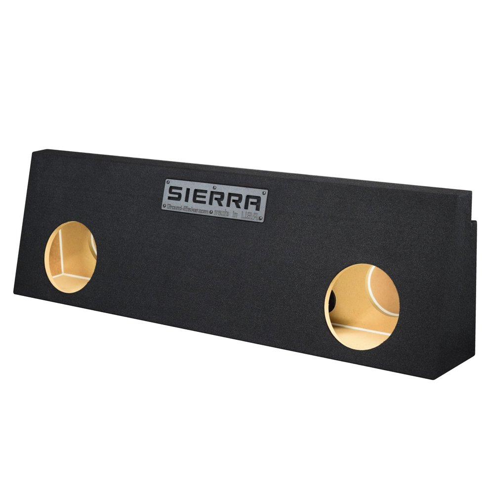 Sierra Crew Cab 2001-2006 Dual and Triple Sealed Sub Box Subwoofer Enclosure (Dual, 8")
