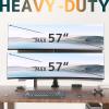 Dual Monitor-Arm Ultrawide Heavy Duty - 24-57 inch Vertical Dual Monitor Mount, Adjustable Stacked Double Monitor Desk Mount Stand, Max Load 59.4 lbs (per Screen), VESA 75 100 mm, Black view 2