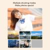 Yunir Digital Camera,50MP 1080P 8X Zoom Compact Digital Camera,Portable Front Rear Dual Cameras with Filter for Kids Photography () view 2