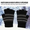 USB Heated Gloves, Winter Gloves, Safe Washable Fingerless Knitted Gloves for Work, Outdoor Learning, Striped view 3