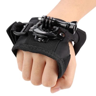 Nurnesy 360 Rotating Hand Strap Mount Compatible with 4/3/2/1 (Black)