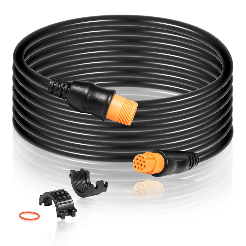 ZEZHIMI Replacement for 010-11617-32 12-Pin Extension Cable for Garmin Scanning Transducers (10 feet)