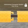 Yqyc Cable Ramp Cable Protector Ramps Wire Hose Protector 1 Channel Traffic Rubber Plastic Cord Cover Speed Bump, for Indoor and Outdoor Use(100x10x2cm) view 3
