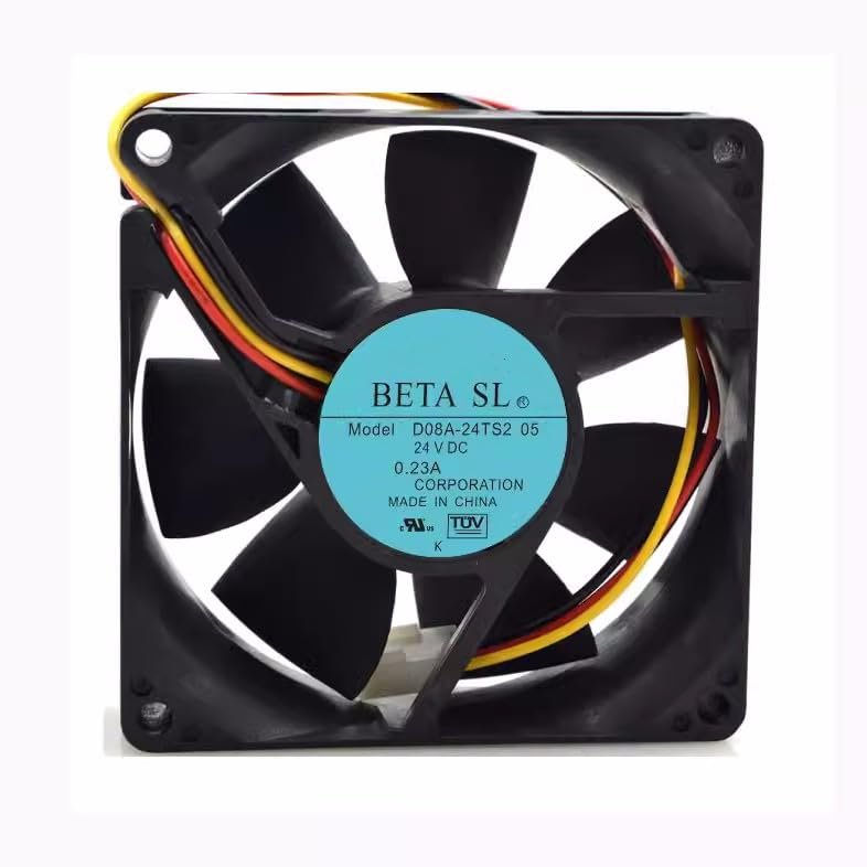 CAXFRTE for D08A-24TS2 05 8025 24V 0.23A 8CM Inverter Cooling Fan, black
