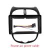 ZHOUKAIDM Radio Frame BYNCG 9 Inch 2Din Car Dashboard Frame CAR DVD Frame Radio Panel Frame Navigation Panel Fit for Peugeot 206 2000-2010 2 Din Android Practical view 2